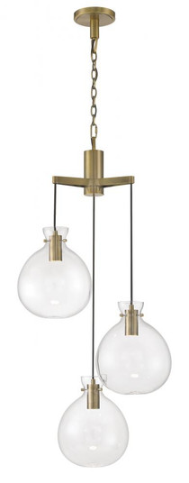 Selina Tiered Globe LED Chandelier (148|4743-AN-CL)