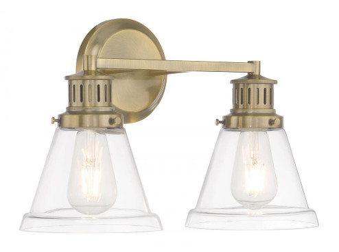 Alden Bath Light - Antique Brass, Clear (148|2402-AN-CL)