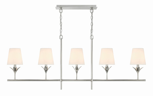 Broche 53.5'' Antique Silver Linear Chandelier (205|537-SA)