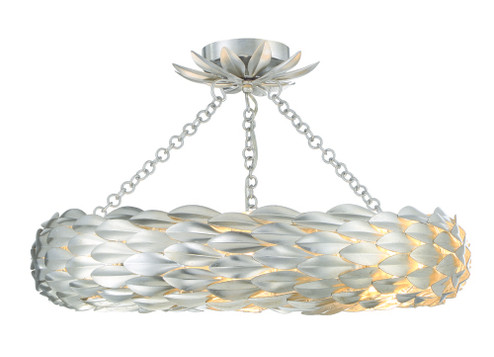 Broche 24'' Antique Silver Semi Flush Mount (205|536-SA_CEILING)
