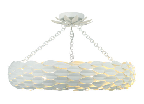 Broche 24'' Matte White Semi Flush Mount (205|536-MT_CEILING)