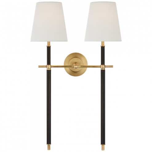 Bryant Large Wrapped Double Tail Sconce (279|TOB 2584HAB/CHC-L)