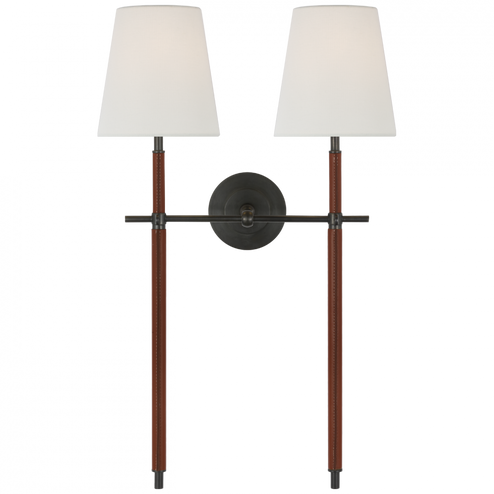 Bryant Large Wrapped Double Tail Sconce (279|TOB 2584BZ/SDL-L)