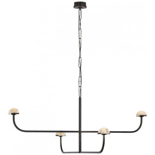 Pedra Two Tier Shallow Chandelier (279|KW 5624BZ-ALB)