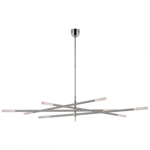 Rousseau Oversized Eight Light Articulating Chandelier (279|KW 5595PN-SG) Rousseau Oversized Eight Light Articulating Chandelier (279|KW 5595PN-SG)