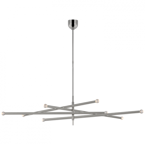 Rousseau Oversized Eight Light Articulating Chandelier (279|KW 5595PN-CG)