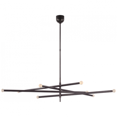 Rousseau Oversized Eight Light Articulating Chandelier (279|KW 5595BZ-ECG)