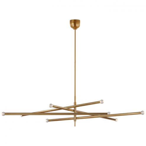 Rousseau Oversized Eight Light Articulating Chandelier (279|KW 5595AB-CG)