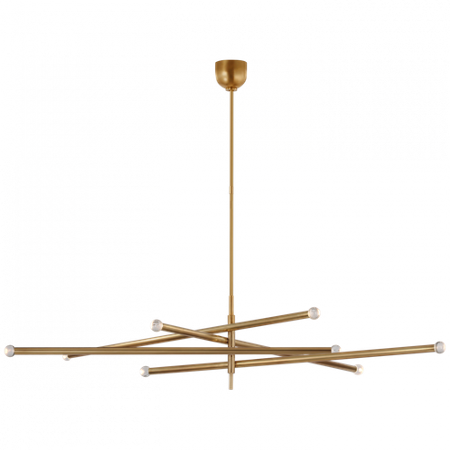 Rousseau Oversized Eight Light Articulating Chandelier (279|KW 5595AB-CG)