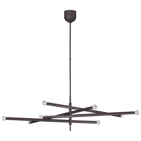 Rousseau Grande Eight Light Articulating Chandelier (279|KW 5589BZ-CG)