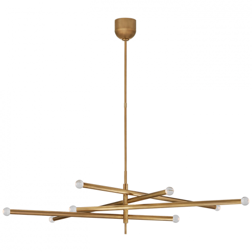 Rousseau Grande Eight Light Articulating Chandelier (279|KW 5589AB-CG)