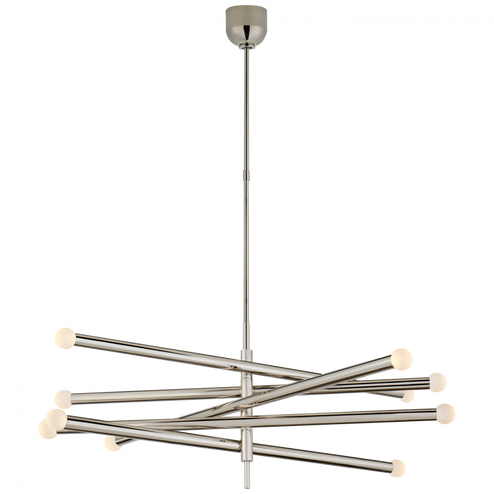 Rousseau Grande Ten Light Articulating Chandelier (279|KW 5587PN-ECG)