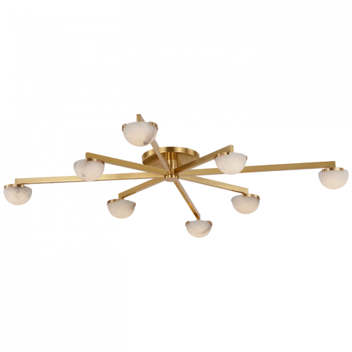Pedra Extra Large Staggered Arm Flush Mount (279|KW 4623AB-ALB)