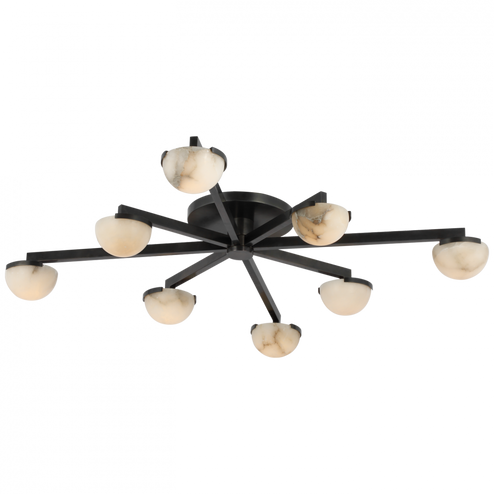 Pedra Large Staggered Arm Flush Mount (279|KW 4622BZ-ALB) Pedra Large Staggered Arm Flush Mount (279|KW 4622BZ-ALB)