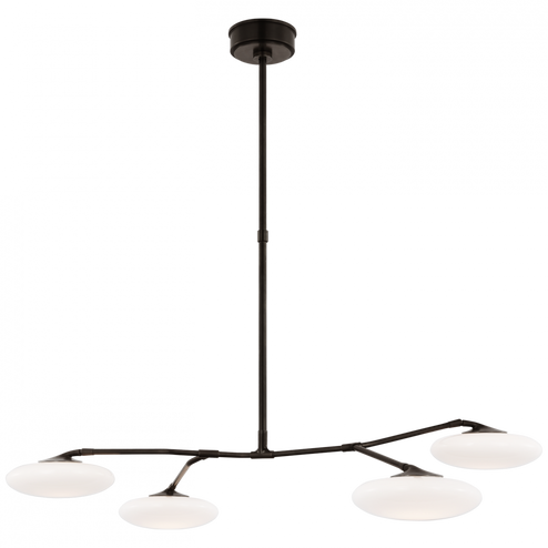 Brindille Large Four Light Chandelier (279|CD 5014GM-WG)