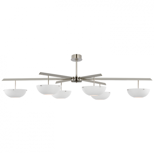 Valencia Grande Six Light Chandelier (279|ARN 5521PN-WHT)