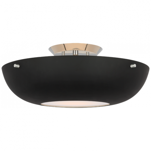 Valencia 16'' Flush Mount (279|ARN 4520PN-BLK)