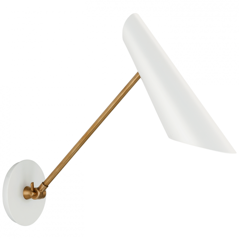 Franca Single Library Wall Light (279|ARN 2412HAB-WHT)