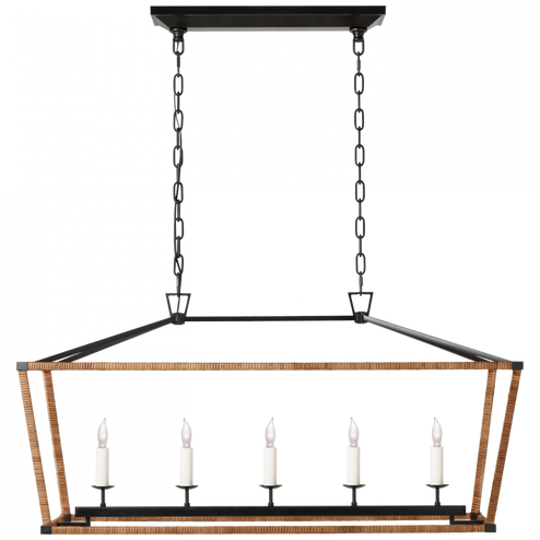 Darlana Medium Rattan Wrapped Linear Lantern (279|CHC 5765AI/NRT)