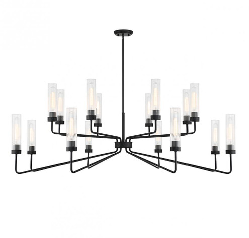 Baker 16-Light Chandelier in Matte Black (128|1-8862-16-89)