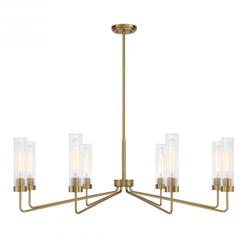Baker 8-Light Chandelier in Warm Brass (128|1-8860-8-322)