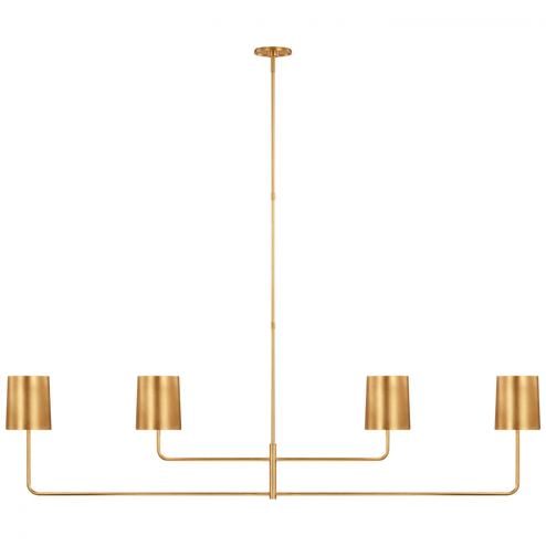Go Lightly 70'' Four Light Linear Chandelier (279|BBL 5087G-G)