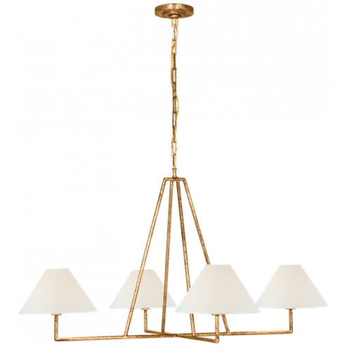 Ashton Extra Large Four Light Sculpted Chandelier (279|CHC 5335GI-L)