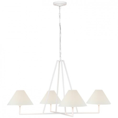 Ashton Extra Large Four Light Sculpted Chandelier (279|CHC 5335PW-L)