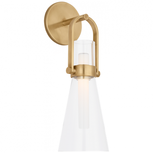 Larkin Medium Conical Bracketed Sconce (279|IKF 2450HAB-CG)
