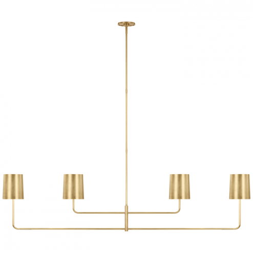 Go Lightly 70'' Four Light Linear Chandelier (279|BBL 5087SB-SB) Go Lightly 70'' Four Light Linear Chandelier (279|BBL 5087SB-SB)