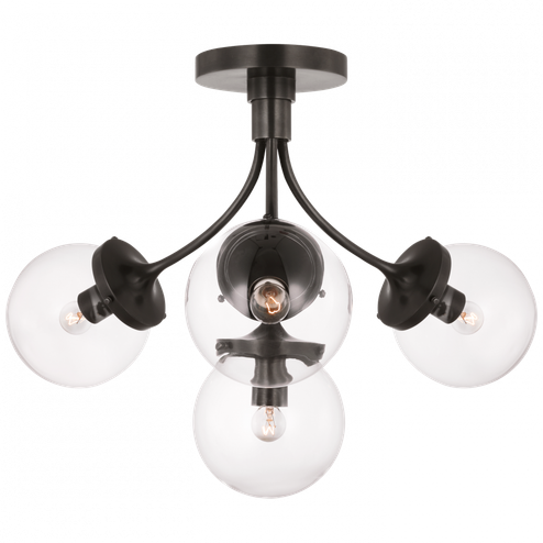 Prescott Medium Semi-Flush Mount (279|KS 4407BZ-CG)