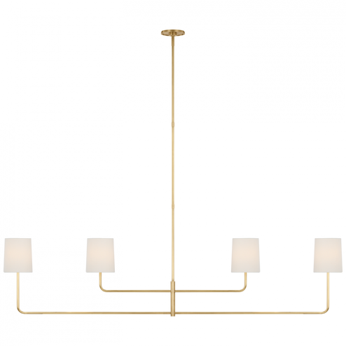 Go Lightly 70'' Four Light Linear Chandelier (279|BBL 5087SB-L)