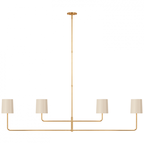 Go Lightly 70'' Four Light Linear Chandelier (279|BBL 5087G-CW) Go Lightly 70'' Four Light Linear Chandelier (279|BBL 5087G-CW)