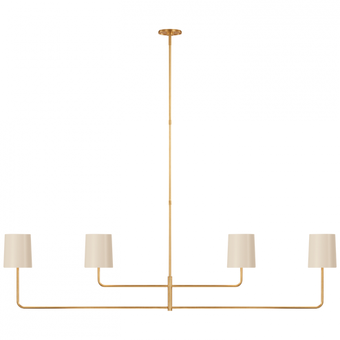 Go Lightly 70'' Four Light Linear Chandelier (279|BBL 5087G-CW)
