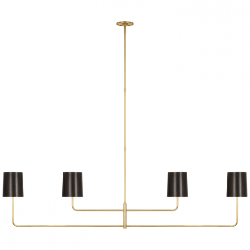 Go Lightly 70'' Four Light Linear Chandelier (279|BBL 5087SB-BZ)