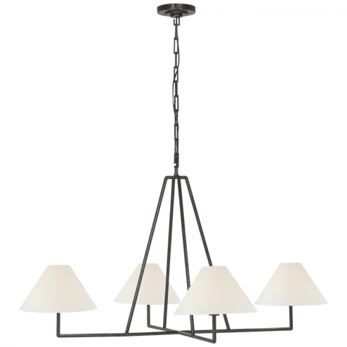 Ashton Extra Large Four Light Sculpted Chandelier (279|CHC 5335AI-L)