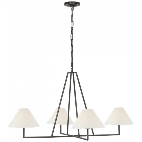 Ashton Extra Large Four Light Sculpted Chandelier (279|CHC 5335AI-L)