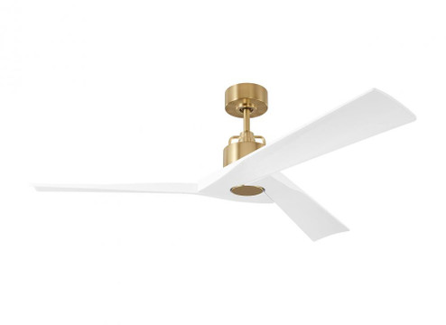 Alma 52-inch indoor/outdoor Energy Star smart ceiling fan in burnished brass finish (6|3ALMSM52BBS)