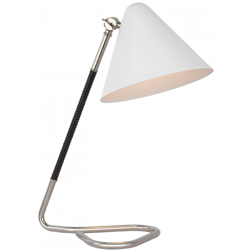 Laken Small Desk Lamp (279|AL 3020PN/BRT-WHT)