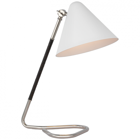 Laken Small Desk Lamp (279|AL 3020PN/BRT-WHT)