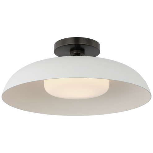 Cyrus 16'' Flush Mount (279|AL 4040BZ/WHT-WG)