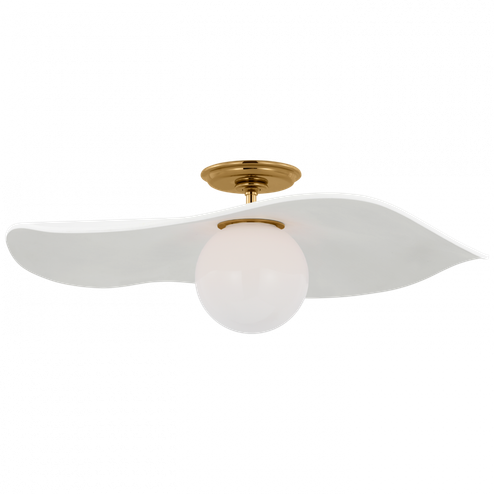 Mahalo 22'' Semi-Flush Mount (279|WS 4040HAB-WHT)