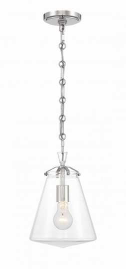 Voss 1 Light Polished Nickel Mini Pendant (205|VSS-7003-PN)