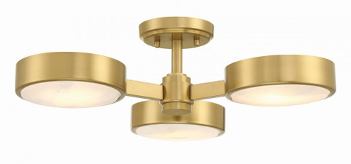 Orson 3 Light Modern Gold Semi Flush Mount (205|ORS-733-MG-ST)