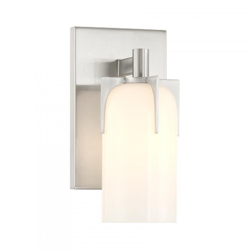 Caldwell 1-Light Bathroom Vanity Light in Satin Nickel (128|9-4128-1-SN)