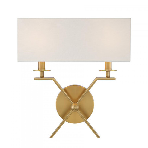 Arondale 2-Light Wall Sconce in Warm Brass (128|9-3305-2-322) Arondale 2-Light Wall Sconce in Warm Brass (128|9-3305-2-322)