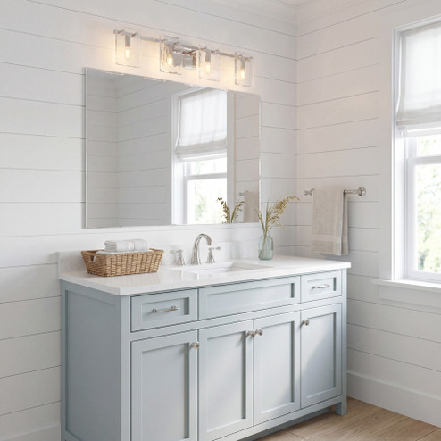 Genry 4-Light Bathroom Vanity Light in Polished Nickel (128|8-8204-4-109)