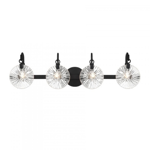 Addison 4-Light Bathroom Vanity Light in Matte Black (128|8-3981-4-BK)