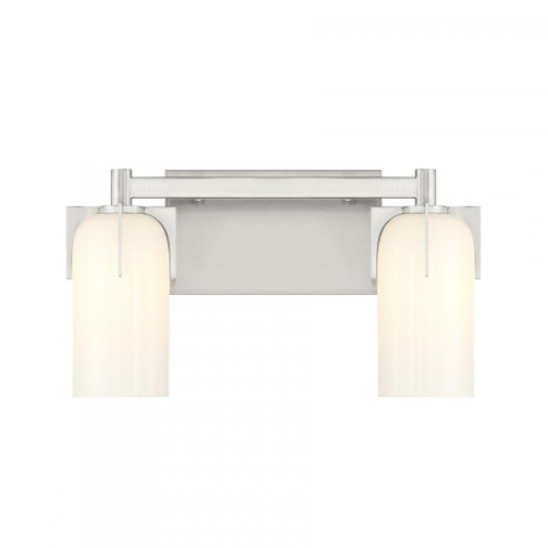 Caldwell 2-Light Bathroom Vanity Light in Satin Nickel (128|8-4128-2-SN)
