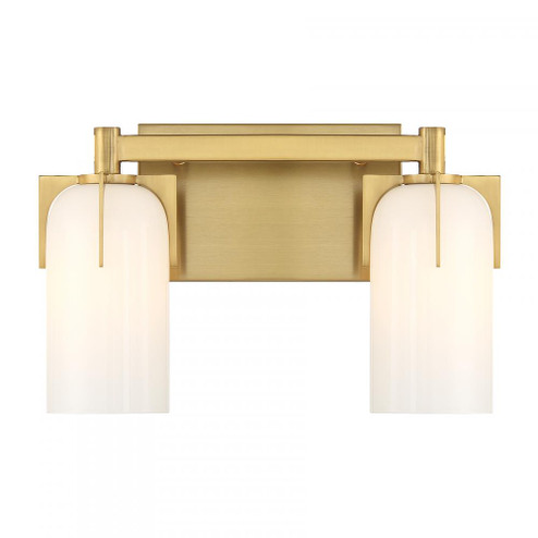 Caldwell 2-Light Bathroom Vanity Light in Warm Brass (128|8-4128-2-322)
